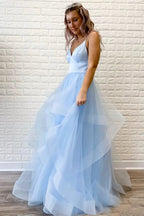 Inspired Prom Dress Ballgown Ruffles Pink Formal Gowns SYP39 by vivymakudress