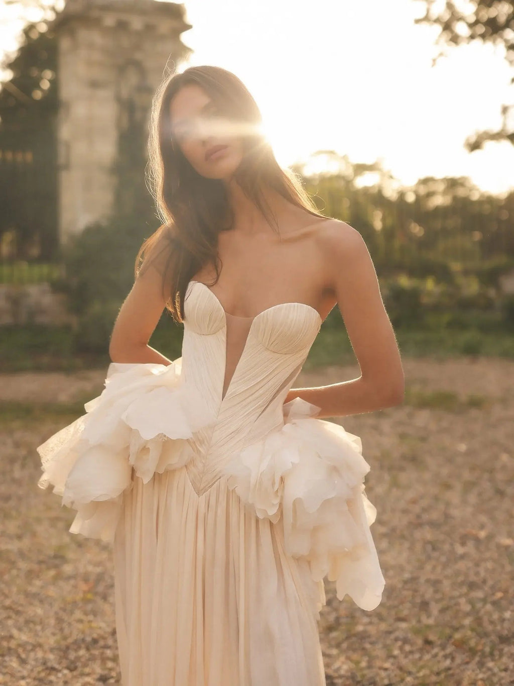 Sexy Plunging Strapless Mermaid Wedding Dresses  SW243