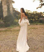 Sexy Plunging Strapless Mermaid Wedding Dresses  SW243