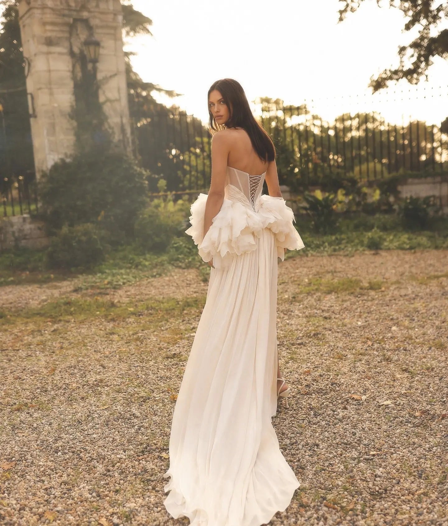 Sexy Plunging Strapless Mermaid Wedding Dresses  SW243
