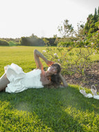 Luxury Ivory Delicate Lace Trim Sweetheart Flared Ruffle Wedding Dress SW726