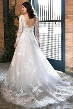 Ivory Lace Rustic Wedding Dresses Boho Wedding Dresses WD716 by pgmdress