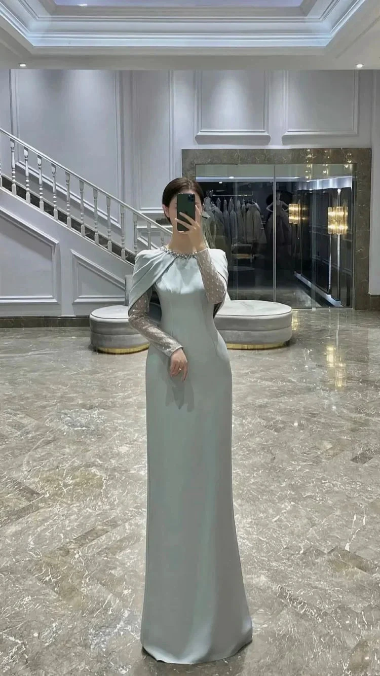 Elegant Sheath/Column Long Prom Dress Charming Evening Dress Y273 by simplepromdress