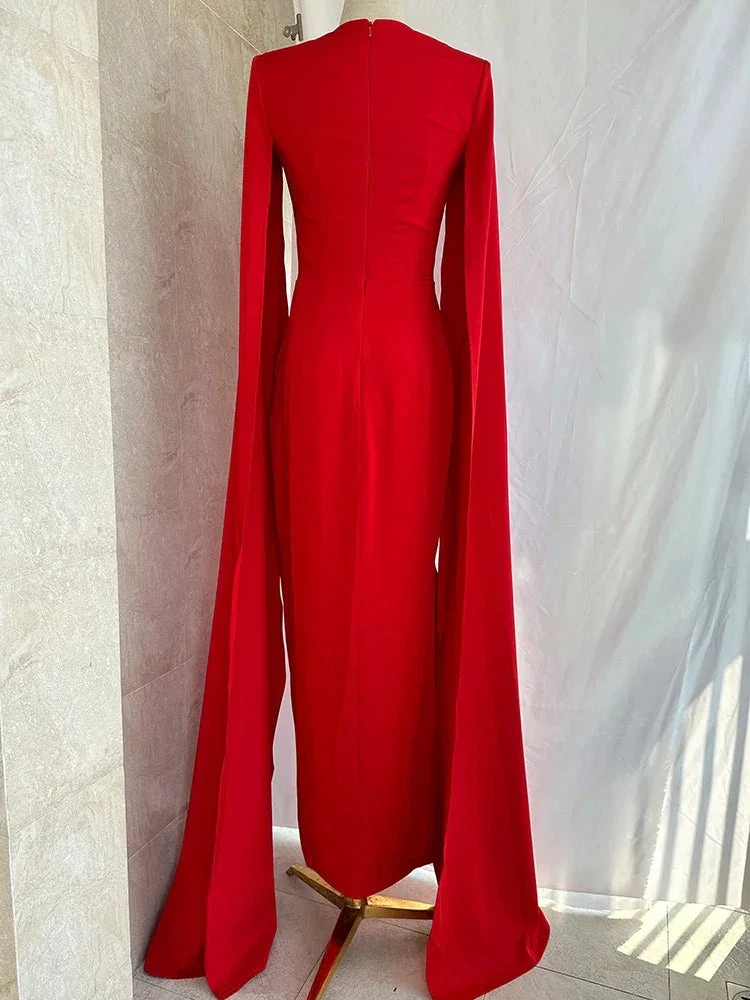 Party Evening Dresses Women Casual Strapless Red Banquet Maxi Wedding Dresses for Female Y4991 by simplepromdress
