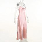Sexy Pink Mermaid Long Prom Dress,Backless Pink Evening Dress Y1933 by simplepromdress