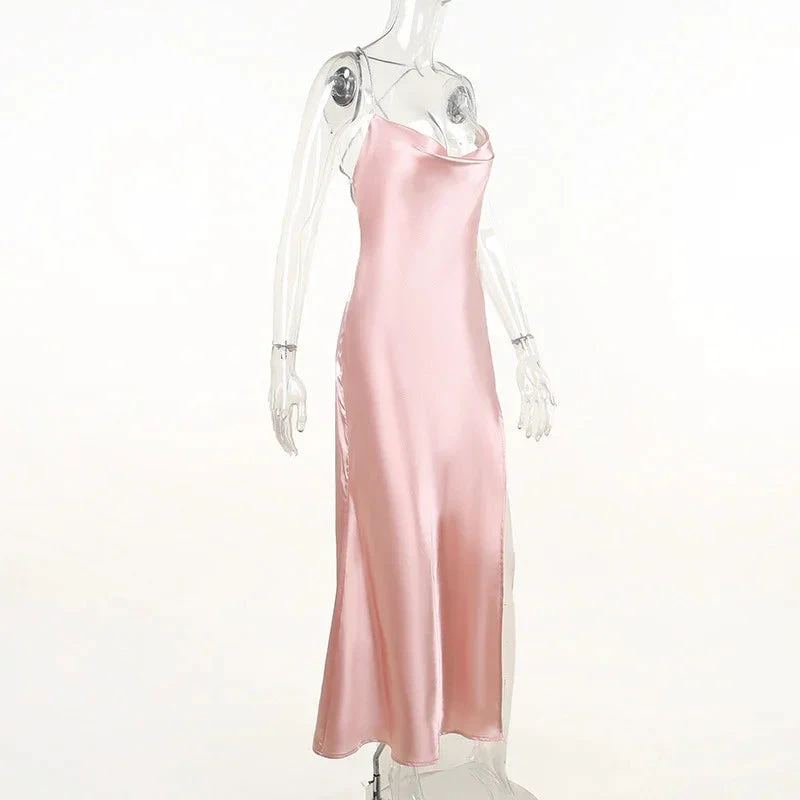 Sexy Pink Mermaid Long Prom Dress,Backless Pink Evening Dress Y1933 by simplepromdress