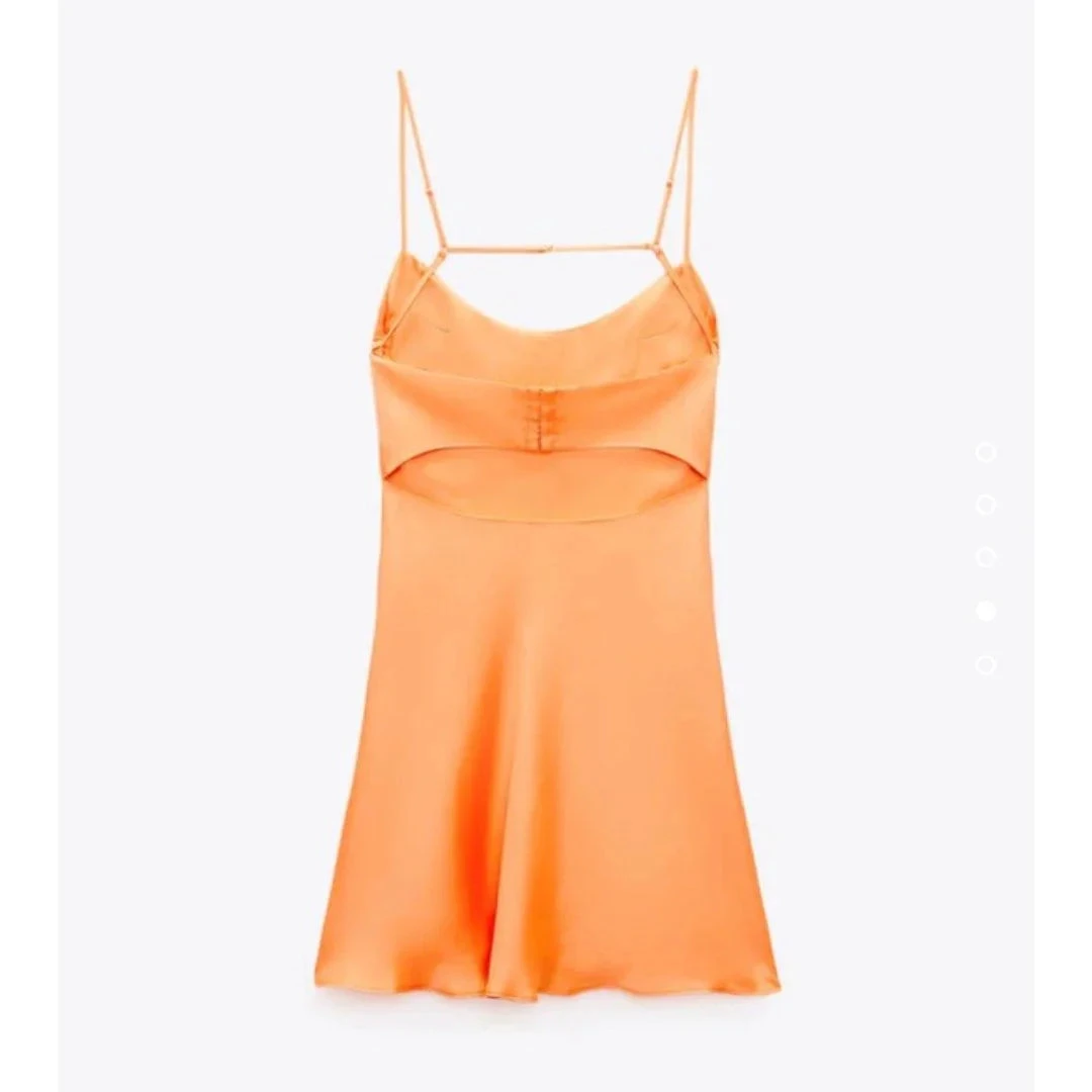 Cute Orange Homecoming Dress Back To School Dress Y2833 by simplepromdress