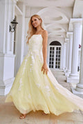 Ladies Spaghetti Strap V Neck Tulle Lace Floor Length Homecoming Dress Prom Wedding Evening Dress 28112 by numbersea
