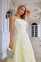 Ladies Spaghetti Strap V Neck Tulle Lace Floor Length Homecoming Dress Prom Wedding Evening Dress 28112 by numbersea