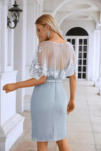 Ladies Chiffon Shawl Minimalist Lace Bridesmaid Evening Dresses Wedding Party Evening Dresses 28113 by numbersea