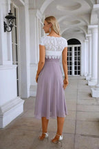 Lace Chiffon Lace Bridesmaid Dress Prom Dress PartyGown 28120 by numbersea