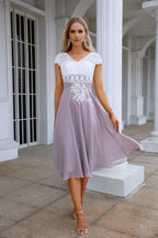 Lace Chiffon Lace Bridesmaid Dress Prom Dress PartyGown 28120 by numbersea
