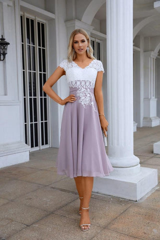 Lace Chiffon Lace Bridesmaid Dress Prom Dress PartyGown  28120