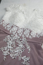 Lace Chiffon Lace Bridesmaid Dress Prom Dress PartyGown 28120 by numbersea
