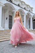 Ladies Organza V Neck Corset Puffy Floor Length Bridesmaid Evening Dress Beach Wedding Evening Dress 28100 by numbersea