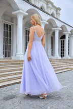 Ladies V Neck Chiffon Lace Spaghetti Strap Bridesmaid Dress Wedding Party Beach Evening Dress 28090 by numbersea