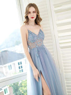 Boutique Evening Dresses Luxury Beaded Prom Dress Luxury Evening Party Dresses Spaghetti Strap Dressblee by DressbLee