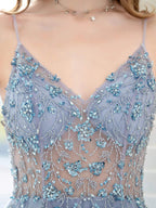 Boutique Evening Dresses Luxury Beaded Prom Dress Luxury Evening Party Dresses Spaghetti Strap Dressblee by DressbLee