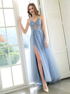 Boutique Evening Dresses Luxury Beaded Prom Dress Luxury Evening Party Dresses Spaghetti Strap Dressblee by DressbLee