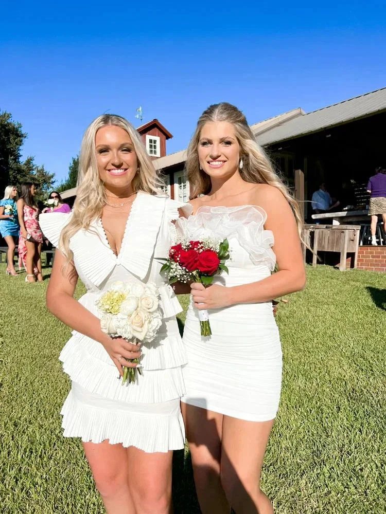 White Homecoming Dress New Arrival Homecoming Dress Y2281 by simplepromdress