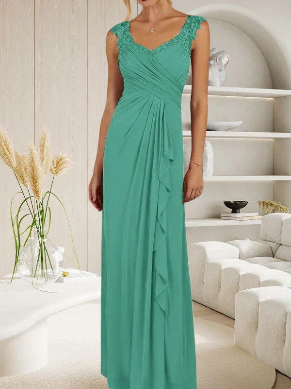 Vestido de malla plisada con escote corazón y corte en A color champán