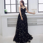 Sexy Black Sweetheart Tulle Long Party Dress Chic Black Evening Dress Prom Dress Y1159 by simplepromdress