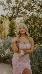Stunning Pink Mermaid Prom Dress With Split Pink Evening Dress Y5487 by simplepromdress