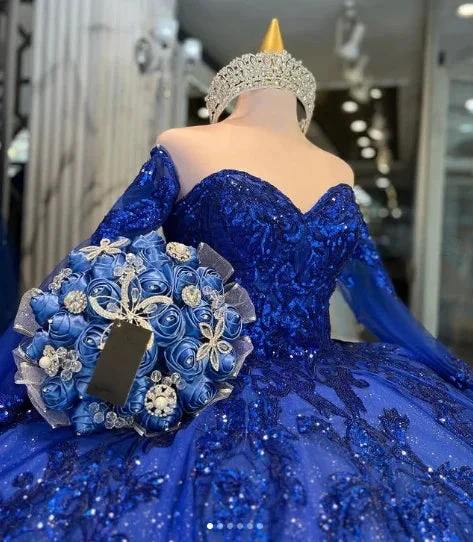 Luxurious Royal Blue Quinceanera Dress,Royal Blue Ball Gown Sweet 16 Dress Y1130 by simplepromdress