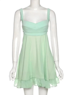 Green A-line Mini Homecoming Dress Backless Party Dress Y2510 by simplepromdress