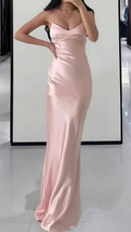 Pink Bodycon Long Prom Dress Evening Dress Y8158 by simplepromdress