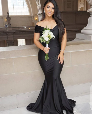 Schwarzes Hochzeitskleid/Schwarzes Maxikleid/Schwarzes Kleid/Abschlussballkleid/Abendkleid Y1725