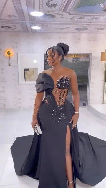 Chic Mermaid African Prom Dress Evening Dress Y6677 by simplepromdress