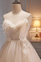 A Line Sweetheart Spaghetti Straps Tulle Short Homecoming Dresses by KissProm