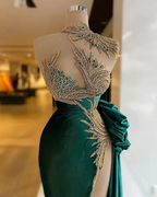 Green prom dresses, sexy prom dresses,cheap evening dresses, side slit evening dresses, new arrival evening gowns Y522 by simplepromdress