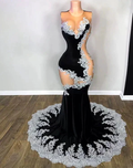 Black Prom Dresses Sexy Formal Dresses Lace Applique Evening Dresses Formal Occasion Dresses Y5988 by simplepromdress