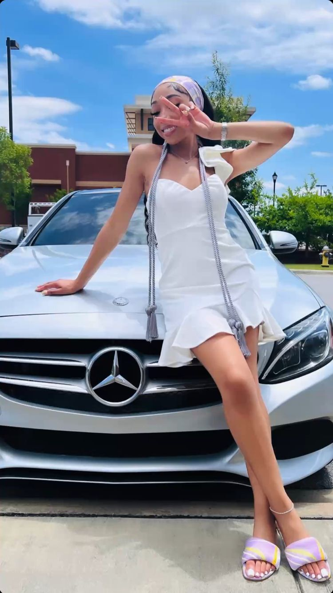 Lovely White Homecoming Dress with Ruffle Hem White Cocktail Dress Y2155 Main Image