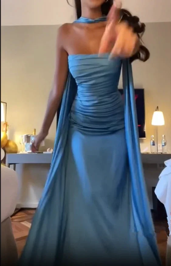 Elegant Blue Prom Dress Chic Blue Evening Dress Y7442 by simplepromdress