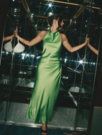 Sexy Halter Green Backless Prom Dress Long Evening Dress Y8230 by simplepromdress