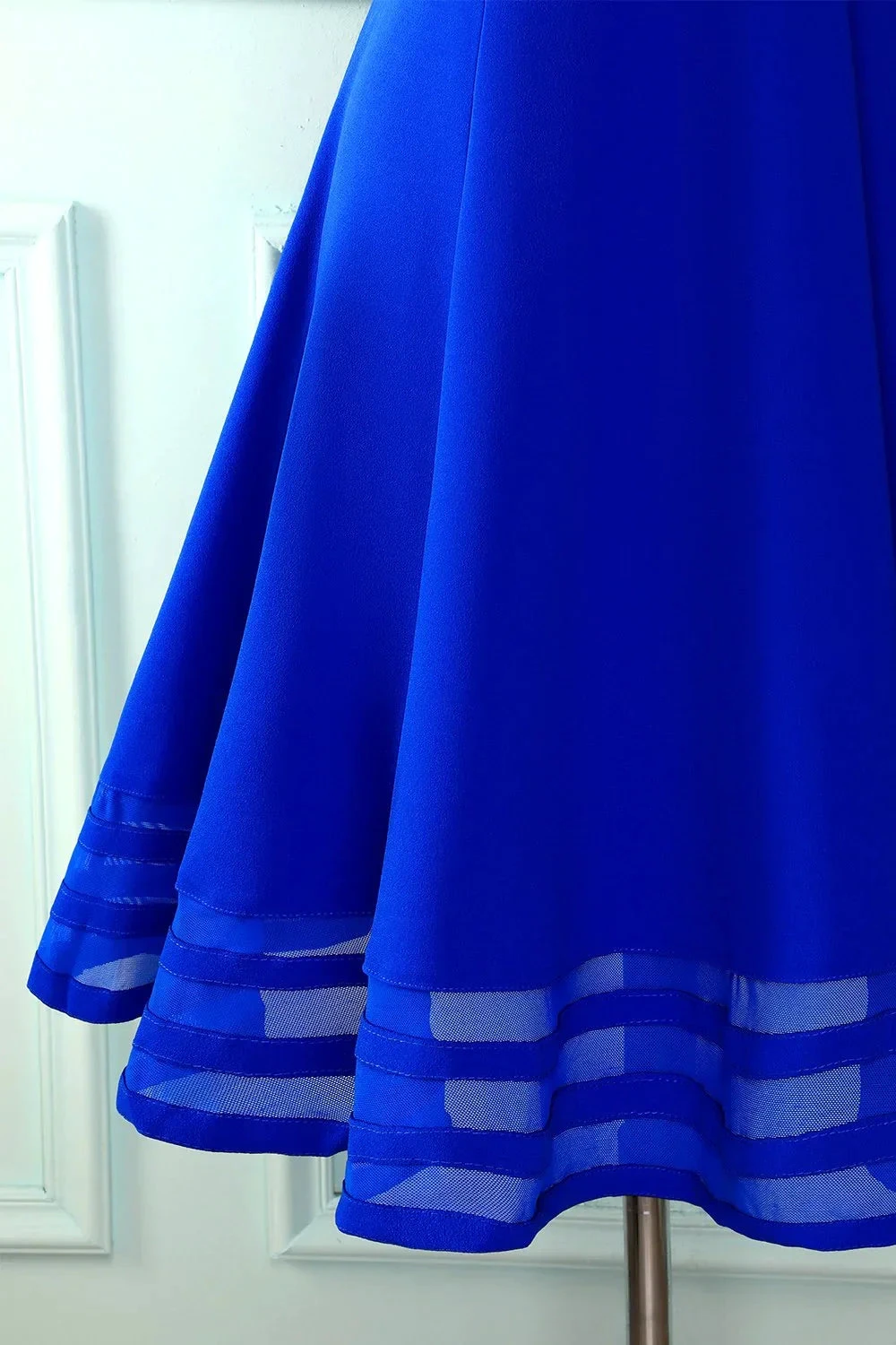 Cute Royal Blue Short Homecoming Dress 8th Graduation Dress Y672 by simplepromdress