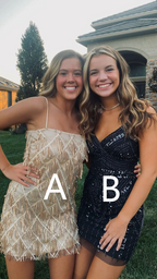 Sexy Sequins Homecoming Dress Sheath Party Dress Y2283