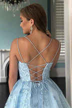 Princess Tulle Applique Halter Sleeveless Mini Dresses SYH30 by vivymakudress