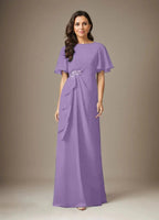Dark Navy Sheath Beaded Chiffon Dress by Dreamylily