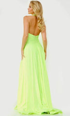 Lime Green Halter Dress SYP77 by vivymakudress