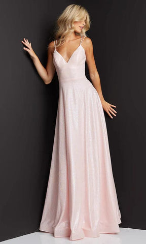 Vestido de fiesta largo rosa brillante SYP81