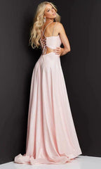 Long Shimmer Pink Prom Dress SYP81 by vivymakudress
