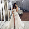 Off Shoulder Mopping Wedding Dresses Sweetheart Lace Beautiful Bridal Gowns Side Split Corset Sleeveless New 2023 by payinti