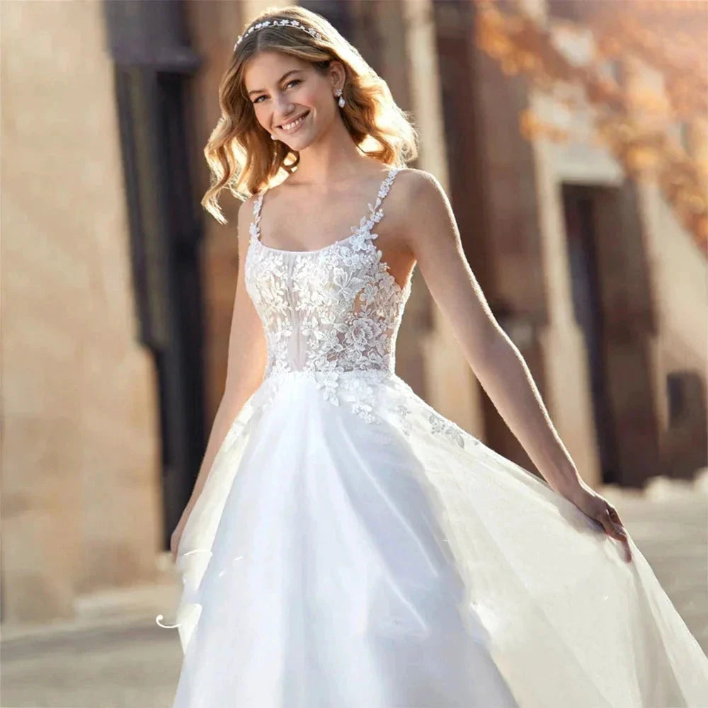 Luxury Lace Off Shoulder Sleeveless Women Mermaid Open Back Wedding Dresses 2025 Bridal Gowns Applqiues Spaghetti Straps Sexy by payinti