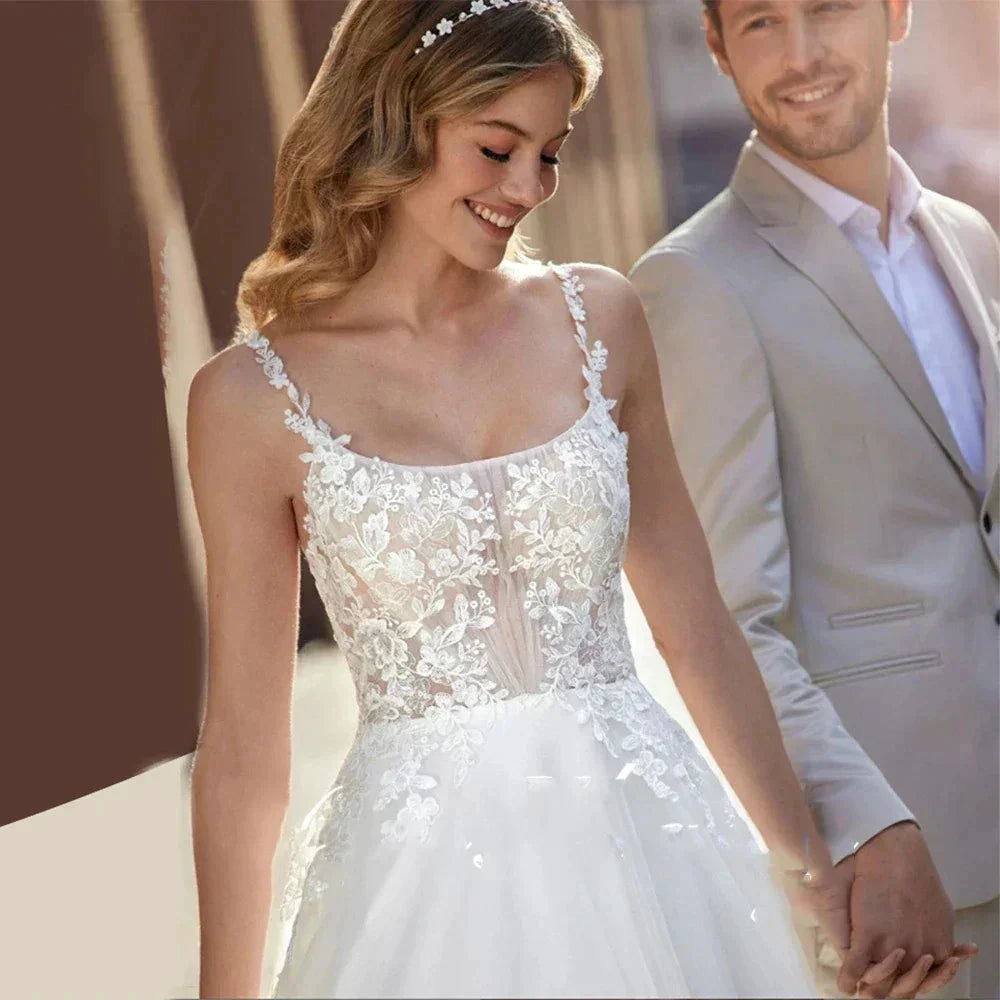 Luxury Lace Off Shoulder Sleeveless Women Mermaid Open Back Wedding Dresses 2025 Bridal Gowns Applqiues Spaghetti Straps Sexy by payinti