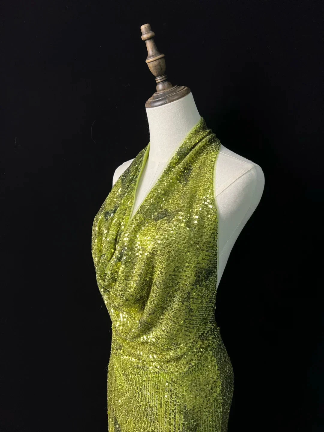 Gorgeous Green Halter Sequins Backless Prom Dress Long Mermaid Evening Dress Y8647 by simplepromdress