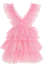 Lovely Pink A-line Tulle Homecoming Dress Pink Graduation Dress Y2451 by simplepromdress